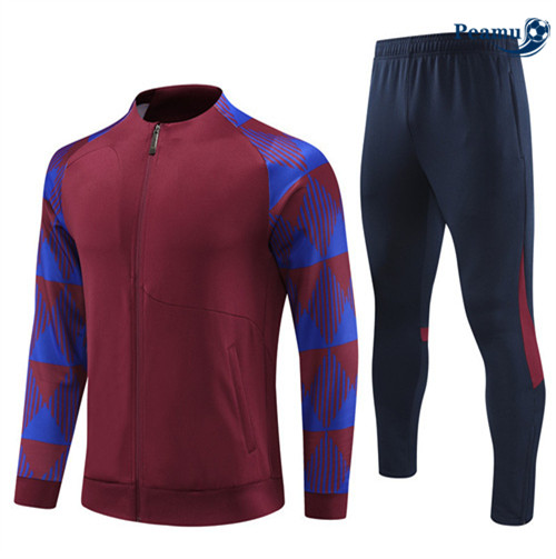 VendereMaglie Maglie Tuta Calcio - Giacca Barcellona Rosso Granate 2023-2024