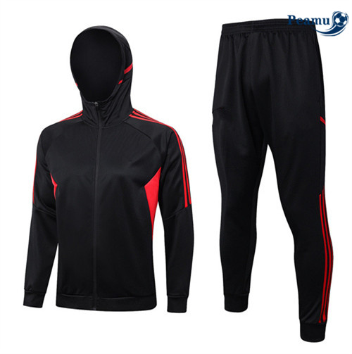 CollezioneMaglie Maglie Tuta Calcio - Felpa con cappuccio Bayern Monaco Nero 2023-2024