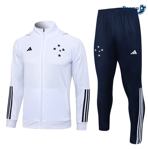 AcquistareMaglie Maglie Tuta Calcio - Giacca Cruzeiro Bianco 2023-2024