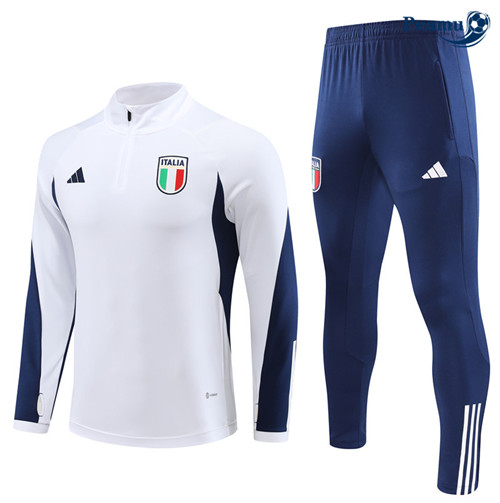 La modaMaglie Maglie Tuta Calcio Italia Bianco 2023-2024