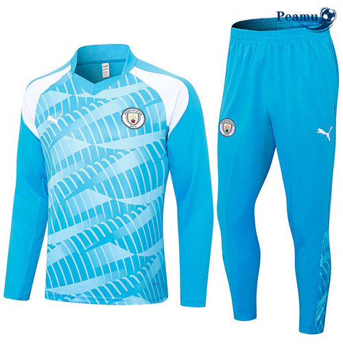 NegozioMaglie Maglie Tuta Calcio Manchester City Blu 2023-2024