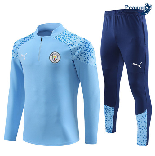 NuovoMaglie Maglie Tuta Calcio Manchester City Blu 2023-2024