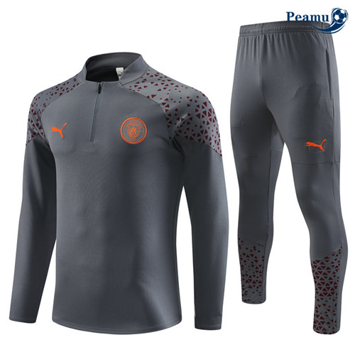 SaldiMaglie Maglie Tuta Calcio Manchester City Grigio 2023-2024