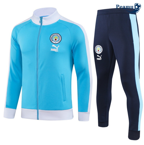 FornireMaglie Maglie Tuta Calcio - Giacca Manchester City Blu 2023-2024