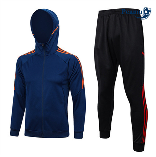 AcquistaMaglie Maglie Tuta Calcio - Felpa con cappuccio Manchester United Blu 2023-2024