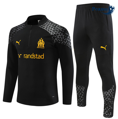 VenditaMaglie Maglie Tuta Calcio Marsiglia Nero 2023-2024
