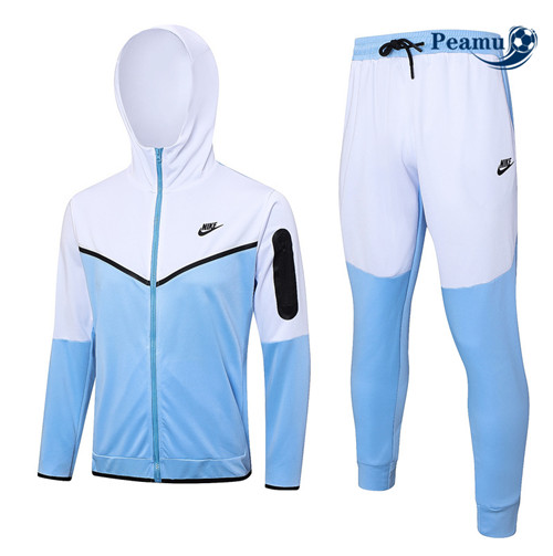 CreareMaglie Maglie Tuta Calcio - Felpa con cappuccio Nike Blu 2023-2024