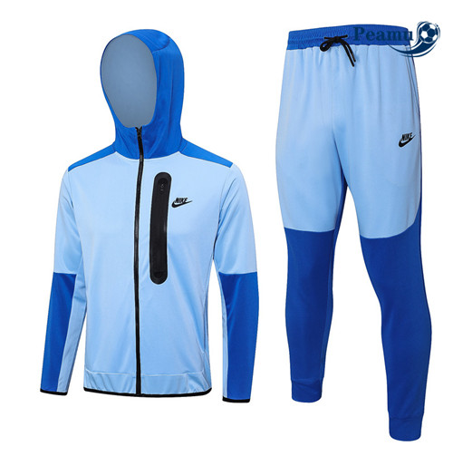 ScontoMaglie Maglie Tuta Calcio - Felpa con cappuccio Nike Blu 2023-2024