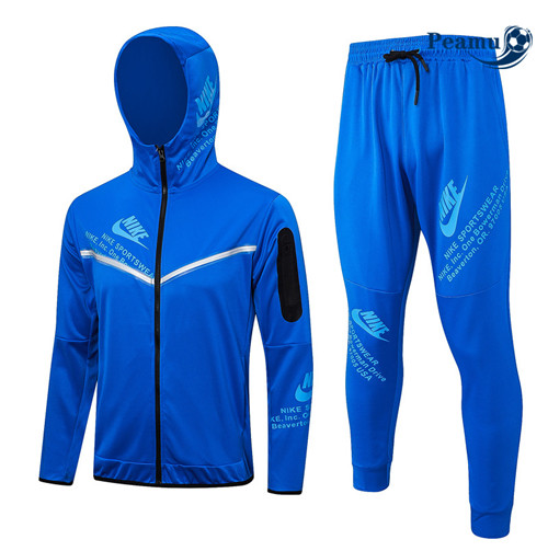 PrezzoMaglie Maglie Tuta Calcio - Felpa con cappuccio Nike Blu 2023-2024
