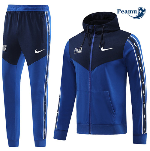 CollezioneMaglie Maglie Tuta Calcio - Felpa con cappuccio Nike Blu 2023-2024
