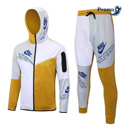 ComperareMaglie Maglie Tuta Calcio - Felpa con cappuccio Nike Giallo 2023-2024