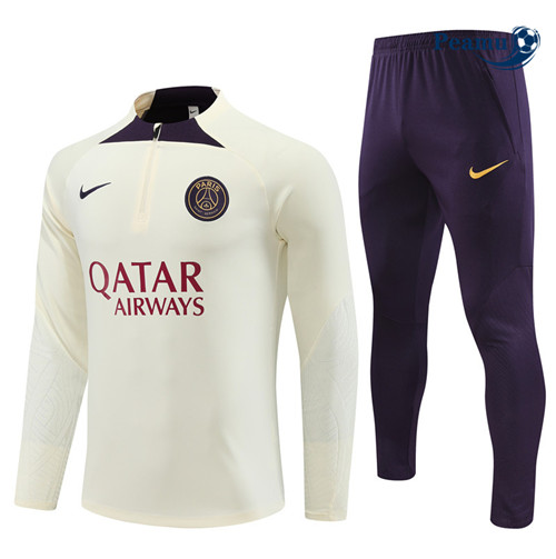 SceltaMaglie Maglie Tuta Calcio PSG Albicocca 2023-2024