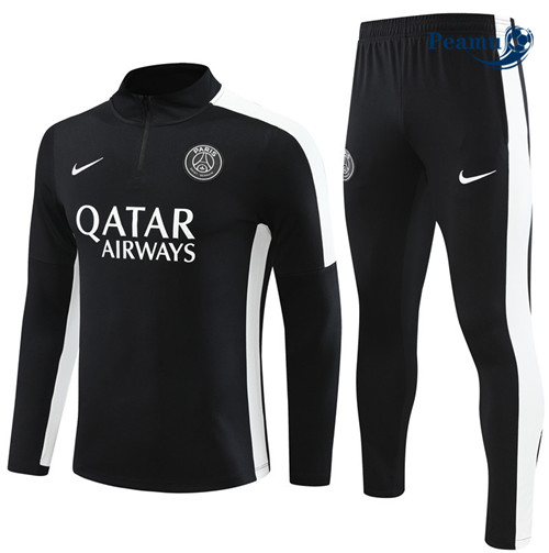 FornireMaglie Maglie Tuta Calcio PSG Nero 2023-2024