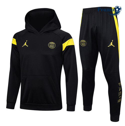 NegozioMaglie Maglie Tuta Calcio - Felpa con cappuccio PSG Nero 2023-2024