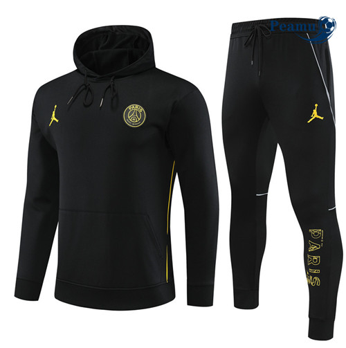 PrezzoMaglie Maglie Tuta Calcio - Felpa con cappuccio PSG Nero 2023-2024