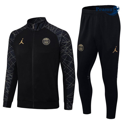 La modaMaglie Maglie Tuta Calcio - Giacca PSG Nero 2023-2024