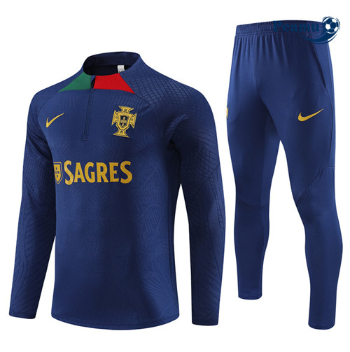 VendereMaglie Maglie Tuta Calcio Portogallo Player Blu Reale 2023-2024