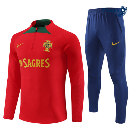 CollezioneMaglie Maglie Tuta Calcio Portogallo Rosso 2023-2024