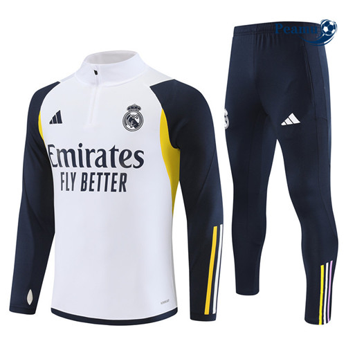 NegozioMaglie Maglie Tuta Calcio Real Madrid Bianco 2023-2024