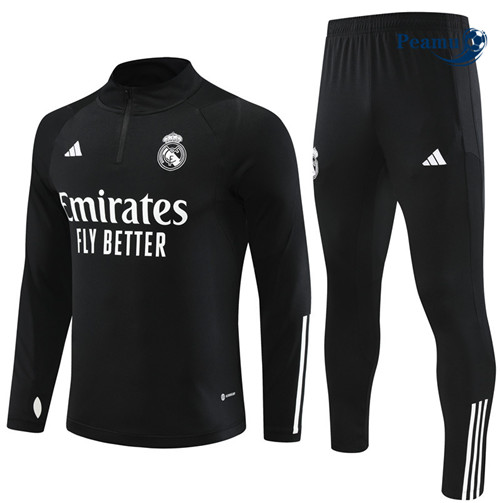 SaldiMaglie Maglie Tuta Calcio Real Madrid Nero 2023-2024