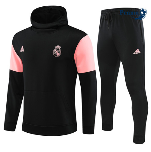 SceltaMaglie Maglie Tuta Calcio - Felpa con cappuccio Real Madrid Nero 2023-2024