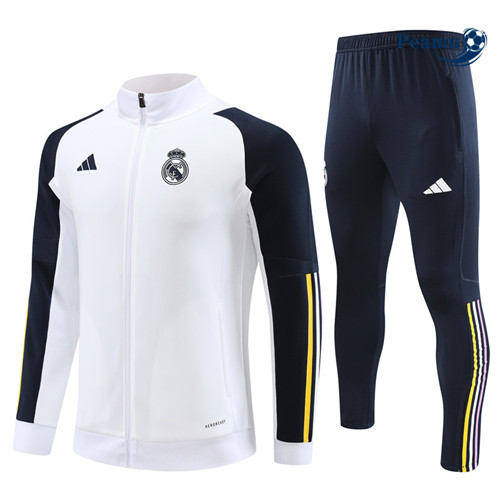 FornireMaglie Maglie Tuta Calcio - Giacca Real Madrid Bianco 2023-2024