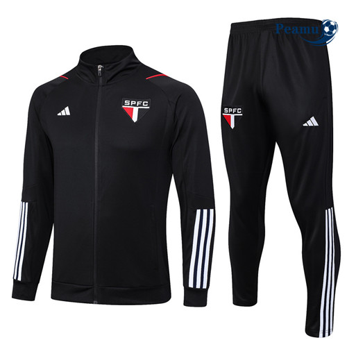AcquistareMaglie Maglie Tuta Calcio - Giacca Sao Paulo Nero 2023-2024