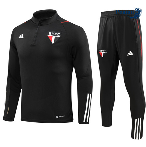 FornireMaglie Maglie Tuta Calcio Sao Paulo Nero 2023-2024