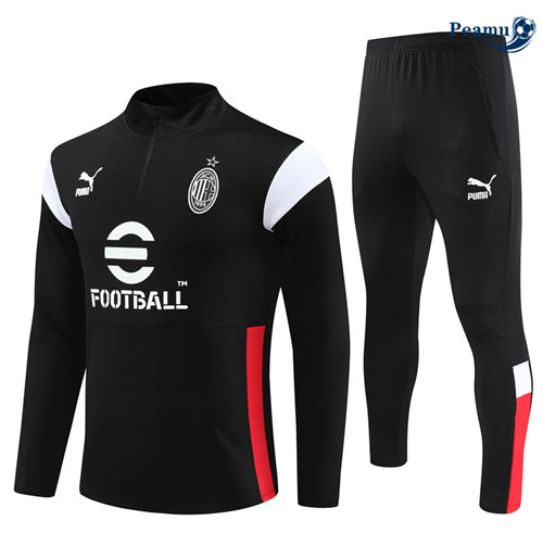 SceltaMaglie Maglie Tuta Calcio AC Milan Bambino Nero 2023-2024