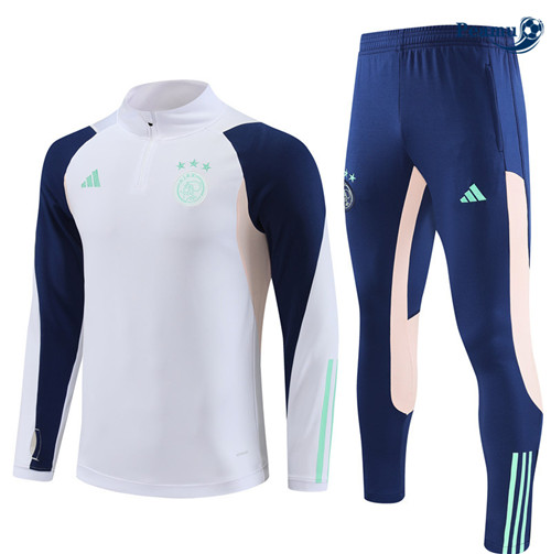 CreareMaglie Maglie Tuta Calcio AFC Ajax Bambino Bianco 2023-2024