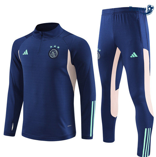 ScontoMaglie Maglie Tuta Calcio AFC Ajax Bambino Blu Reale 2023-2024