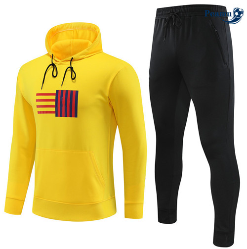 ShoppingMaglie Maglie Tuta Calcio - Felpa con cappuccio Barcellona Bambino Giallo 2023-2024