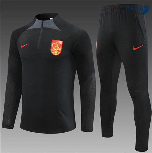 PromozionaleMaglie Maglie Tuta Calcio Cina Bambino Nero 2023-2024