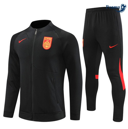 NegozioMaglie Maglie Tuta Calcio - Giacca Cina Bambino Nero 2023-2024