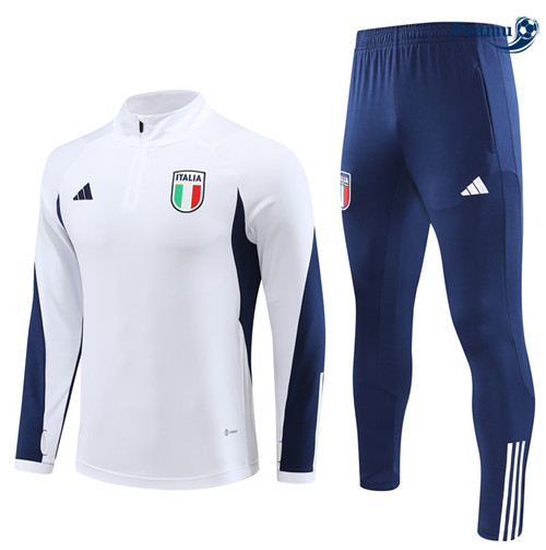 PrezzoMaglie Maglie Tuta Calcio Italia Bambino Bianco 2023-2024