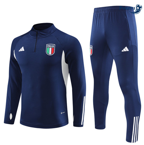 CollezioneMaglie Maglie Tuta Calcio Italia Bambino Blu 2023-2024