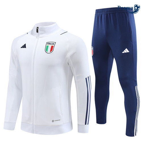 NuovoMaglie Maglie Tuta Calcio - Giacca Italia Bambino Bianco 2023-2024