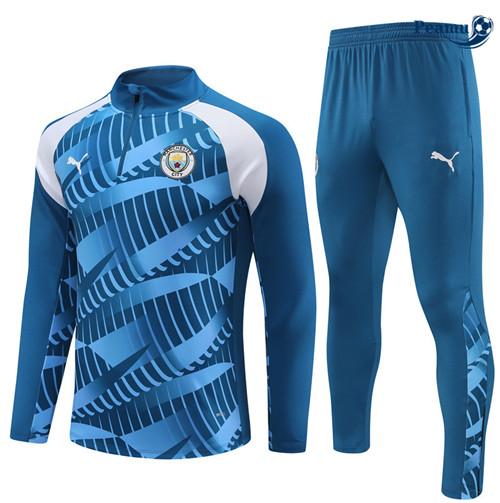 CollezioneMaglie Maglie Tuta Calcio Manchester City Bambino Blu 2023-2024