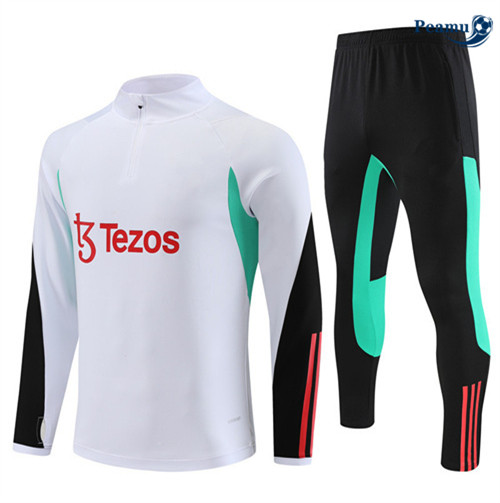 AcquistareMaglie Maglie Tuta Calcio Manchester United Bambino Bianco 2023-2024