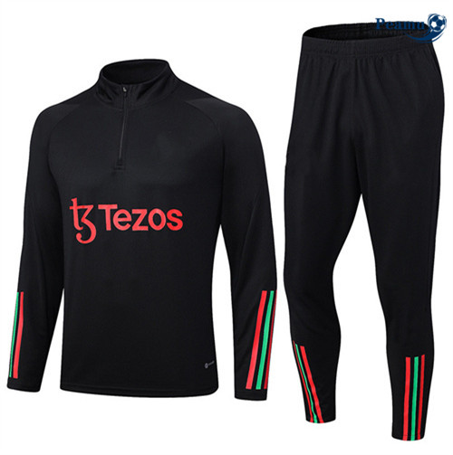 FornireMaglie Maglie Tuta Calcio Manchester United Bambino Nero 2023-2024