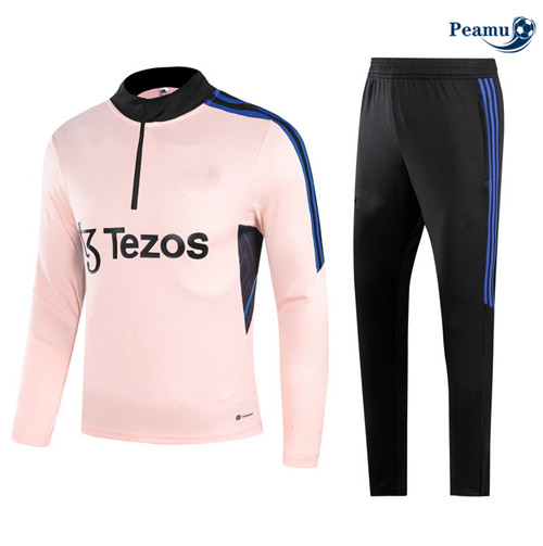 La modaMaglie Maglie Tuta Calcio Manchester United Bambino Rosa 2023-2024