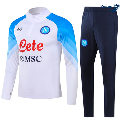 La modaMaglie Maglie Tuta Calcio Napoli Bambino Bianco 2023-2024