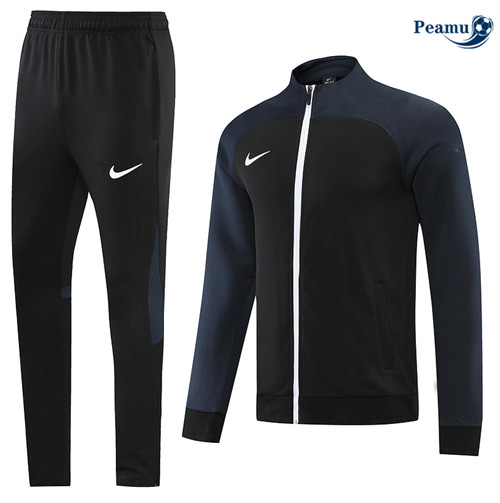 NuoveMaglie Maglie Tuta Calcio - Giacca Nike Bambino Nero 2023-2024