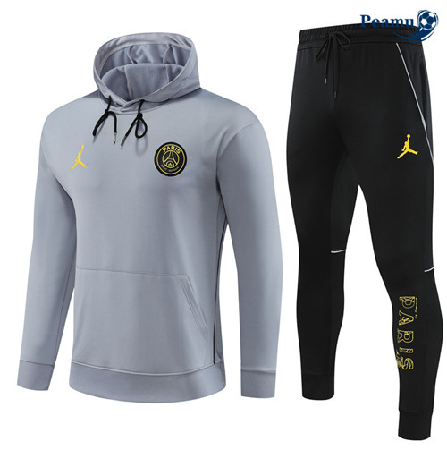 La modaMaglie Maglie Tuta Calcio - Felpa con cappuccio PSG Bambino Grigio 2023-2024
