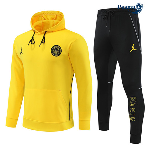 ComperareMaglie Maglie Tuta Calcio - Felpa con cappuccio PSG Bambino Giallo 2023-2024