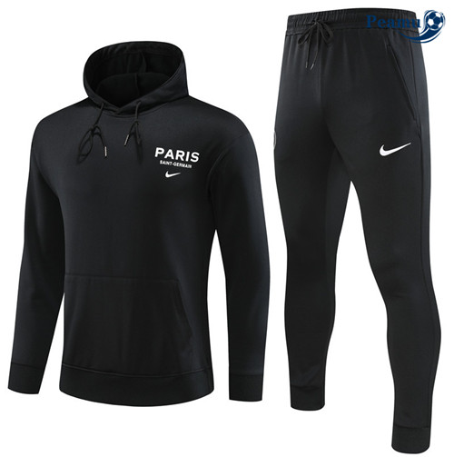 NuoveMaglie Maglie Tuta Calcio - Felpa con cappuccio PSG Bambino Nero 2023-2024
