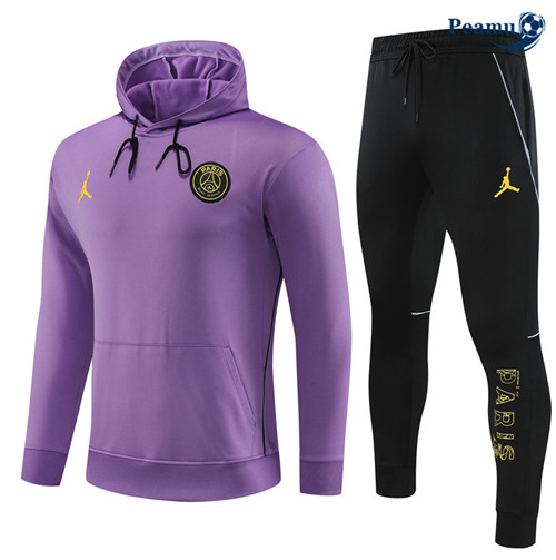 VendereMaglie Maglie Tuta Calcio - Felpa con cappuccio PSG Bambino Viola 2023-2024