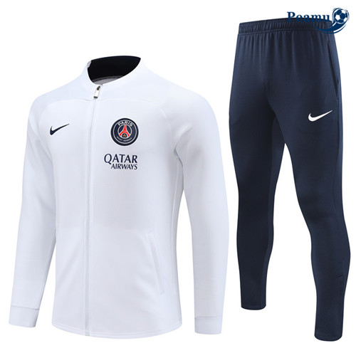 NegozioMaglie Maglie Tuta Calcio - Giacca PSG Bambino Bianco 2023-2024