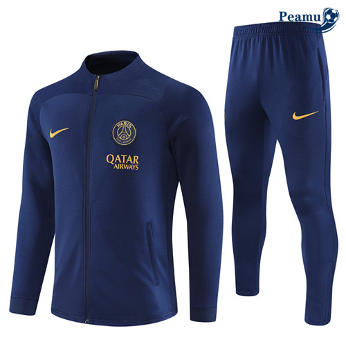 PrezzoMaglie Maglie Tuta Calcio - Giacca PSG Bambino Blu Reale 2023-2024