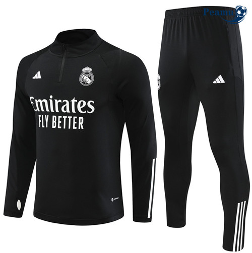 VendereMaglie Maglie Tuta Calcio Real Madrid Bambino Nero 2023-2024